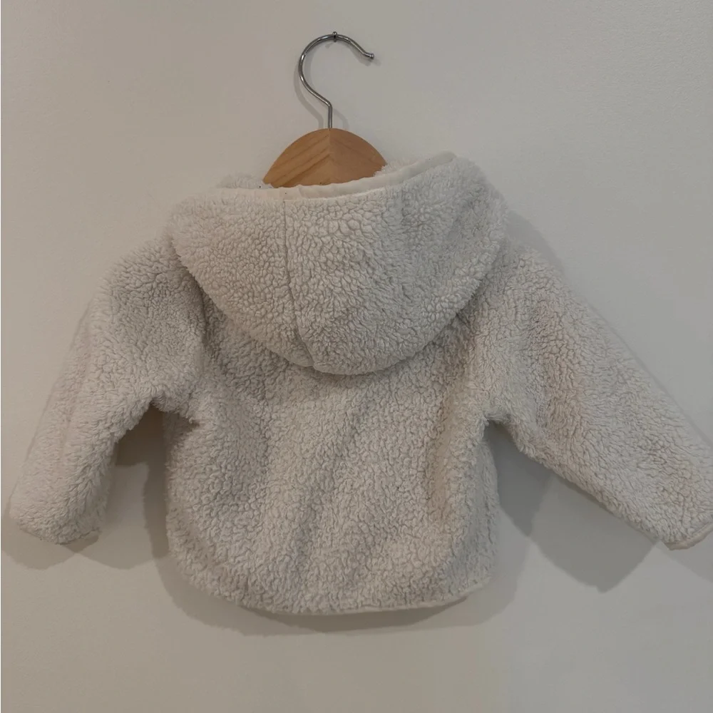Primary Oat Teddy Zip-Up Hoodie Toddler 6-12mo - Picture 3 of 4
